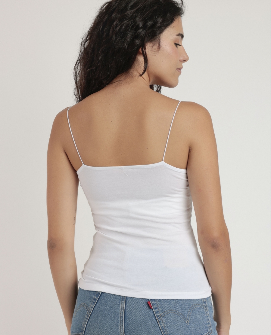 ADMAS Camiseta Interior Tirantes Invisible para Mujer BLANCO