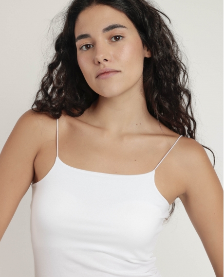 ADMAS Camiseta Interior Tirantes Invisible para Mujer BLANCO 2