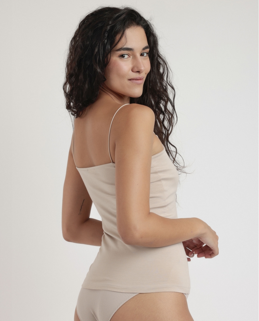 ADMAS Camiseta Interior Tirantes Invisible para Mujer PIEL