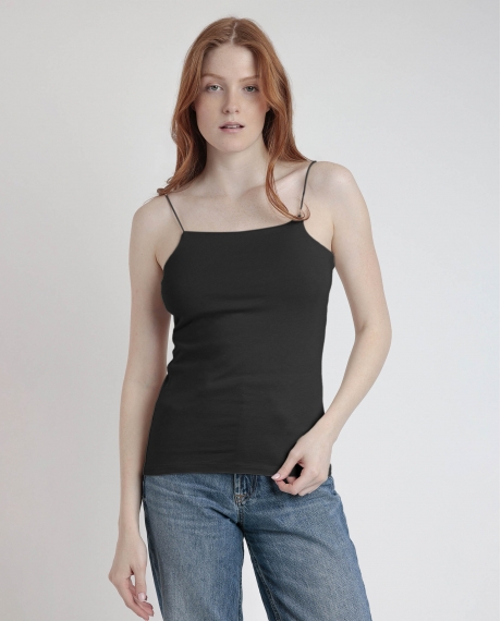 ADMAS Camiseta Interior Tirantes Invisible para Mujer NEGRO