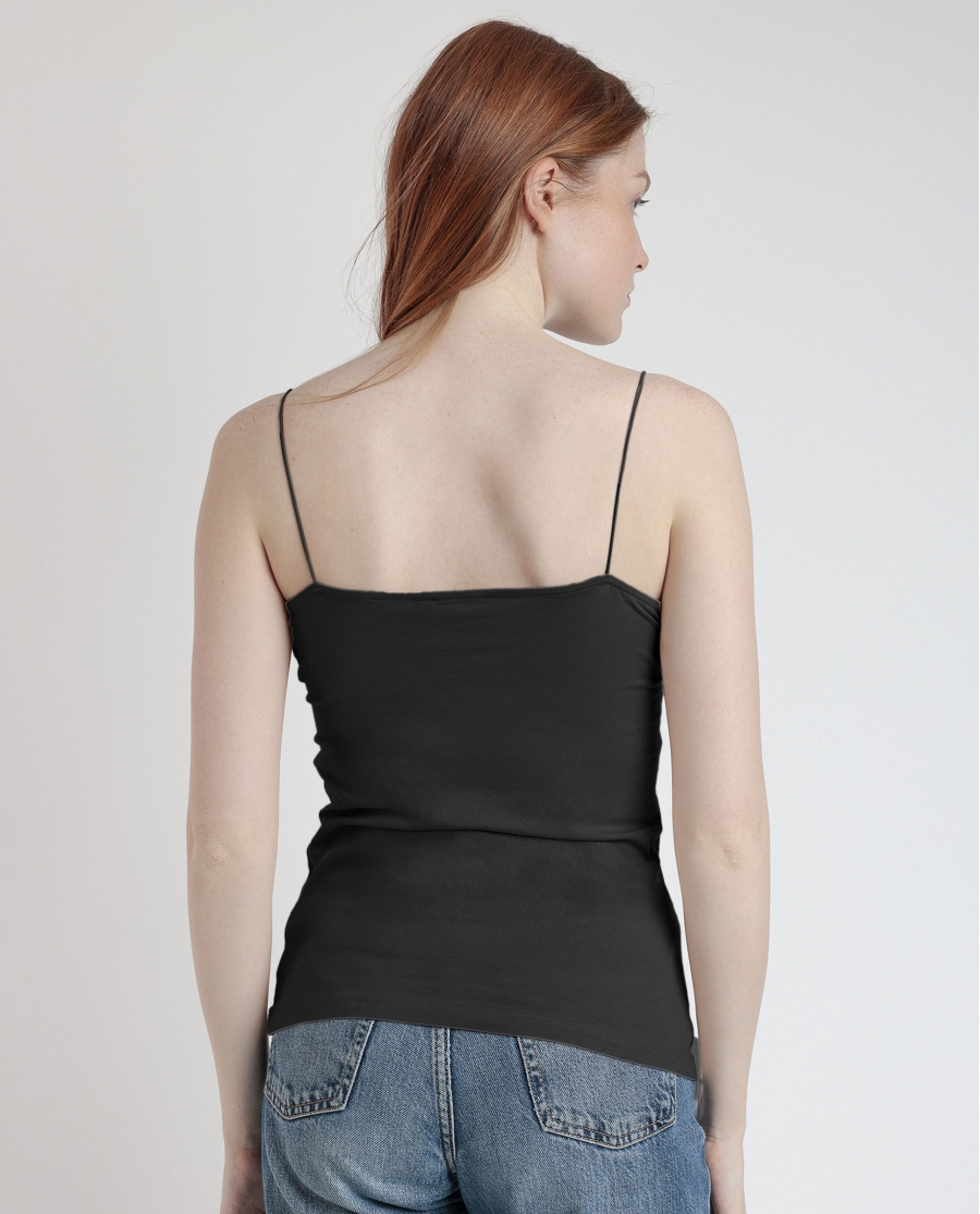ADMAS Camiseta Interior Tirantes Invisible para Mujer NEGRO