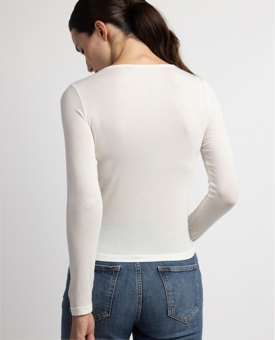 ADMAS Camiseta Manga Larga Special Fabric para Mujer CAVA