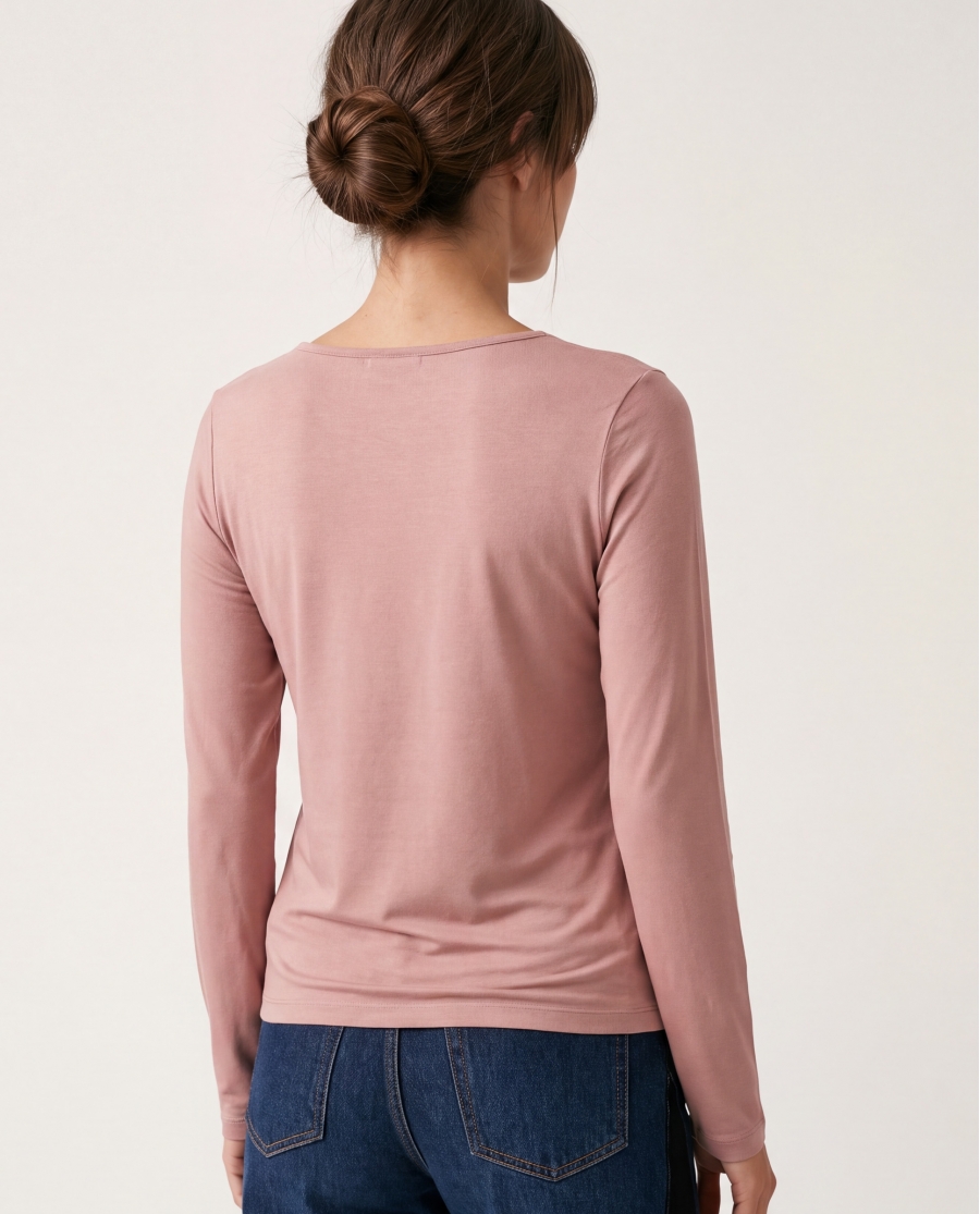 ADMAS Camiseta Manga Larga Special Fabric para Mujer ROSA