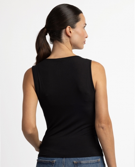 ADMAS Camiseta Sin Mangas Special Fabric para Mujer NEGRO 2