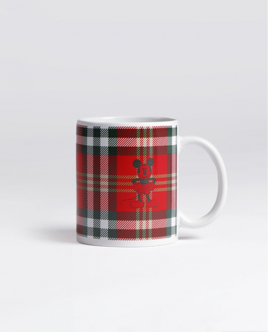 DISNEY Calzoncillo/Bóxer Mickey Check Taza Regalo para Hombre ROJO