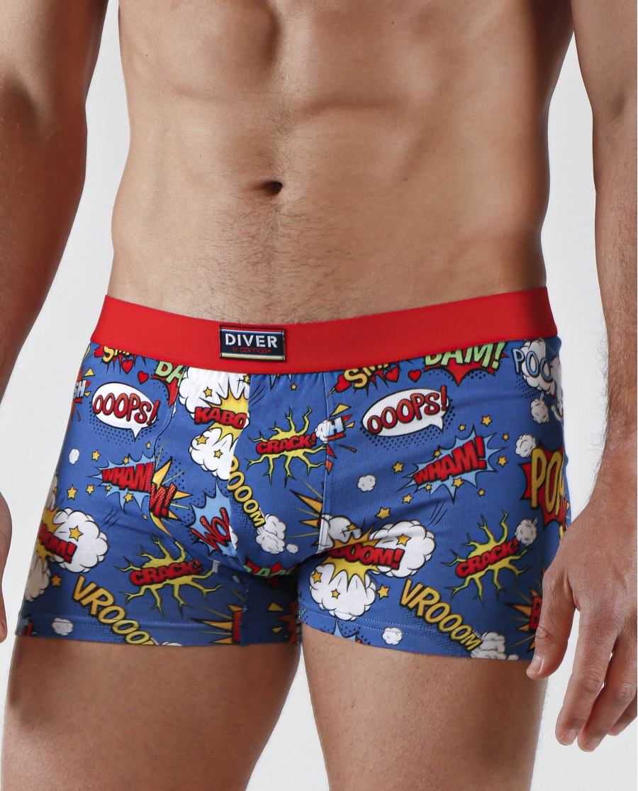 DIVER Calzoncillo/Bóxer Comic para Hombre, (Caja de 2 unidades) PACK FANTASIA