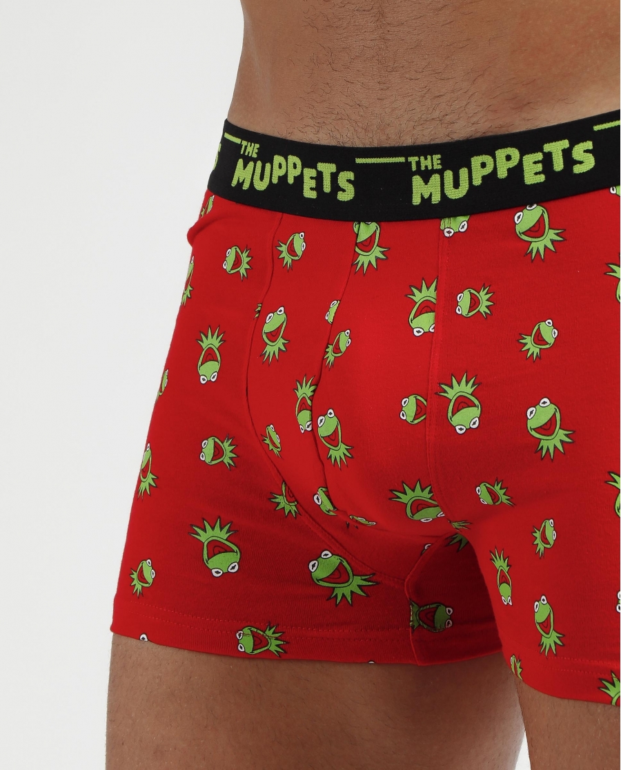 DISNEY Calzoncillo/Bóxer Kermit Bote Metal Regalo para Hombre ROJO