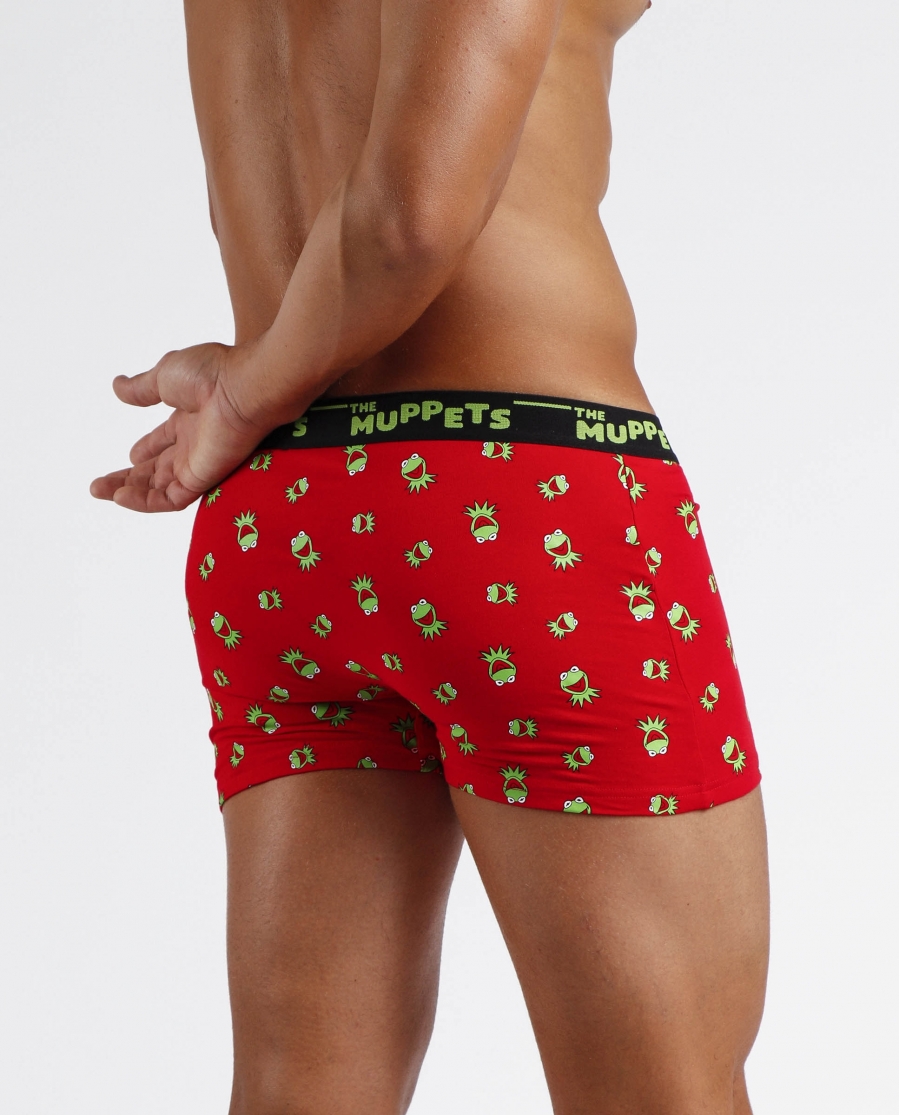 DISNEY Calzoncillo/Bóxer Kermit Bote Metal Regalo para Hombre ROJO