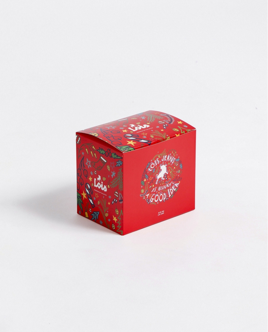 LOIS Calzoncillo/Bóxer Taza Regalo Good Idea para Hombre, (Caja 12 unidades) ROJO