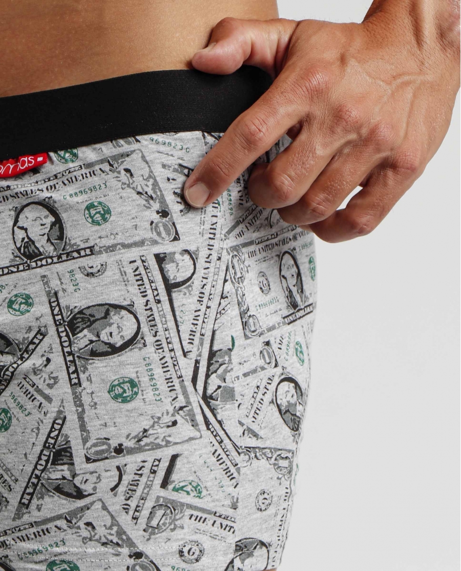 ADMAS Calzoncillo/Bóxer Save Money para Hombre, (Caja 12 unidades) ESTAMPADO