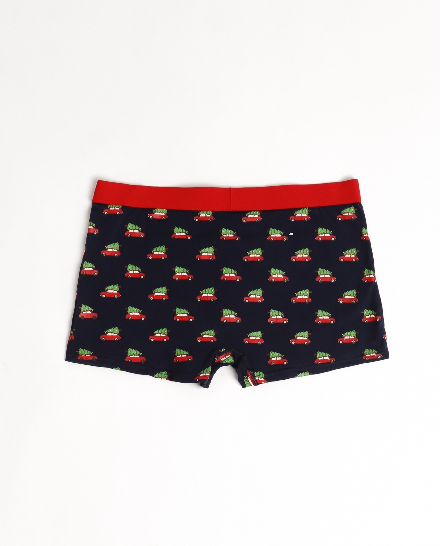 ADMAS Calzoncillo/Boxer Xmas Tree para Hombre MARINO