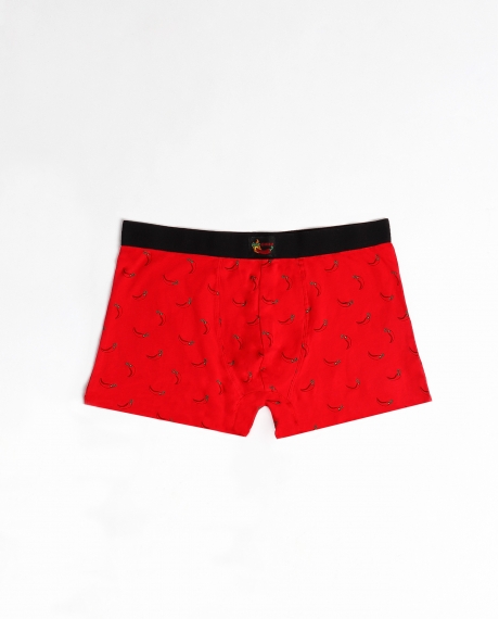 ADMAS Calzoncillo/Bóxer Hot Chili Caja Regalo para Hombre, (Caja de 12 unidades) ROJO