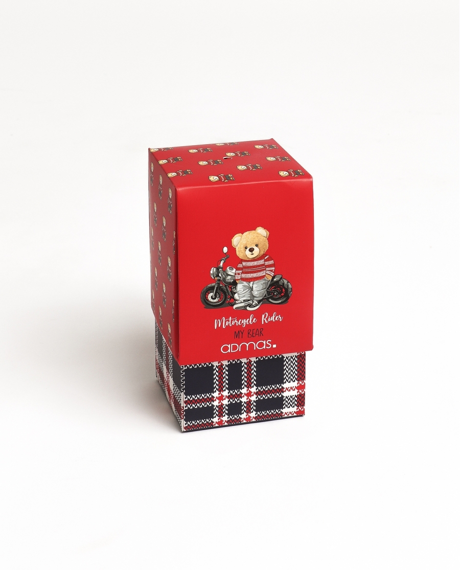 ADMAS Calzoncillo/Bóxer My Bear para Hombre, (Caja 12 unidades) ROJO