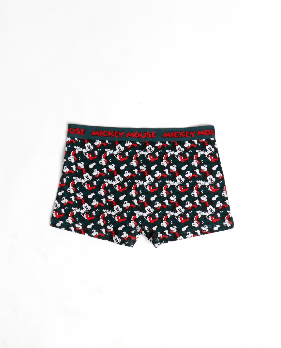DISNEY Calzoncillo/Boxer Mickey Scarf Caja Metal Regalo para Hombre VERDE