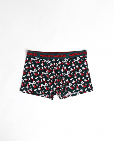 DISNEY Calzoncillo/Boxer Mickey Scarf Caja Metal Regalo para Hombre, (Caja 12 unidades) VERDE