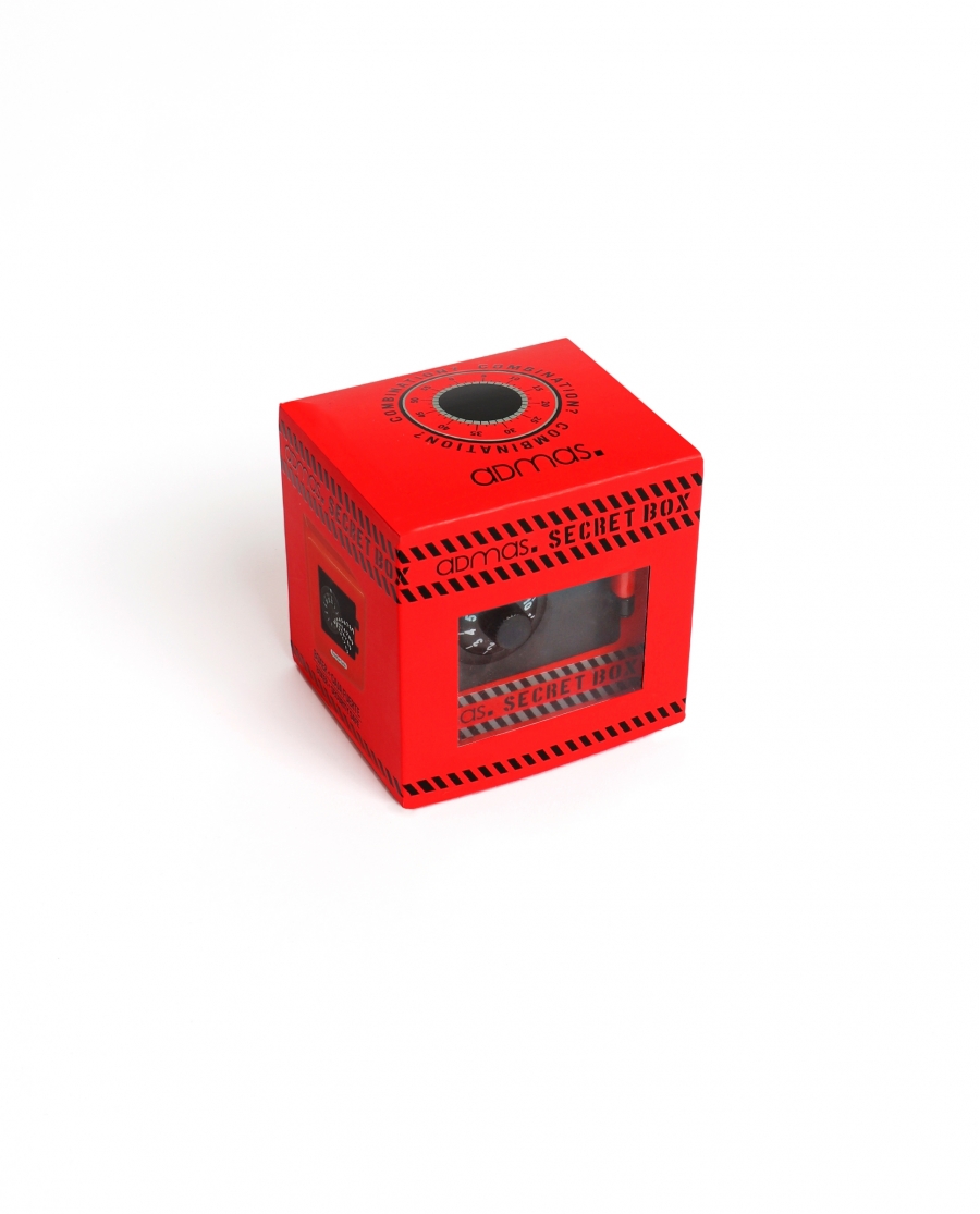 ADMAS Calzoncillo/Boxer Secret Box Caja Regalo para Hombre ROJO