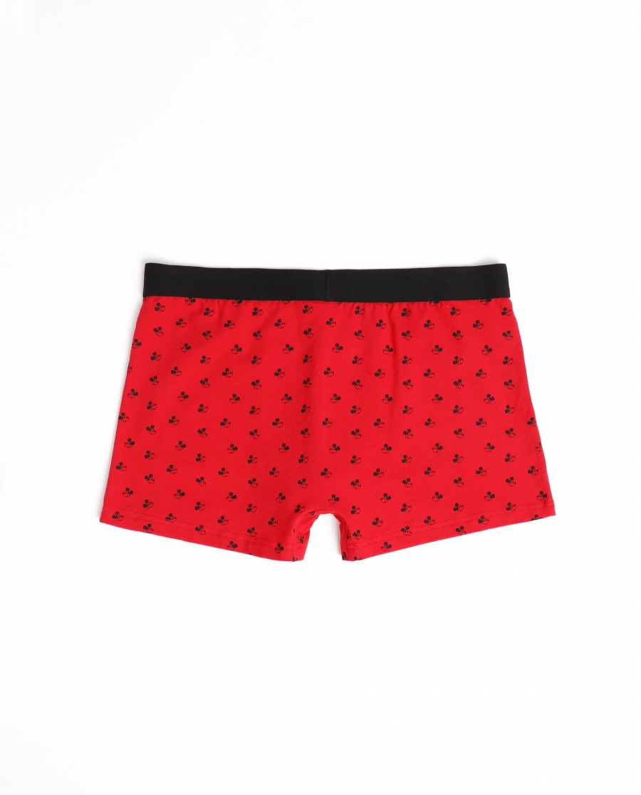 DISNEY Calzoncillo/Boxer Mickey Faces Caja Regalo para Hombre ROJO