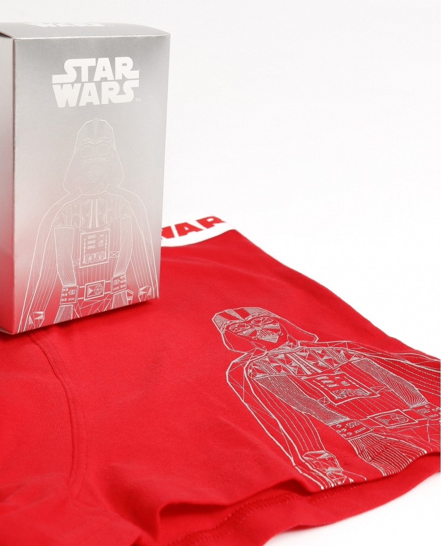 STAR WARS Calzoncillo/Bóxer Dark Lord Caja Regalo para Hombre ROJO