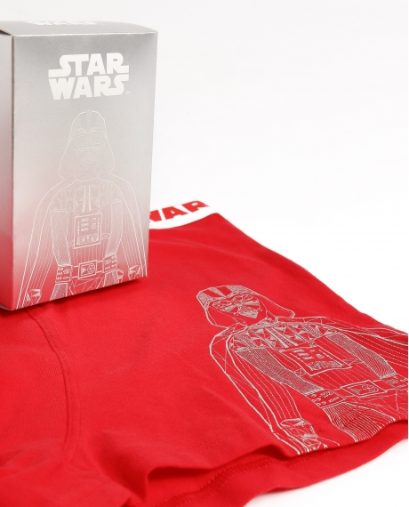 STAR WARS Calzoncillo/Bóxer Dark Lord Caja Regalo para Hombre, (Caja 12 unidades) ROJO 2