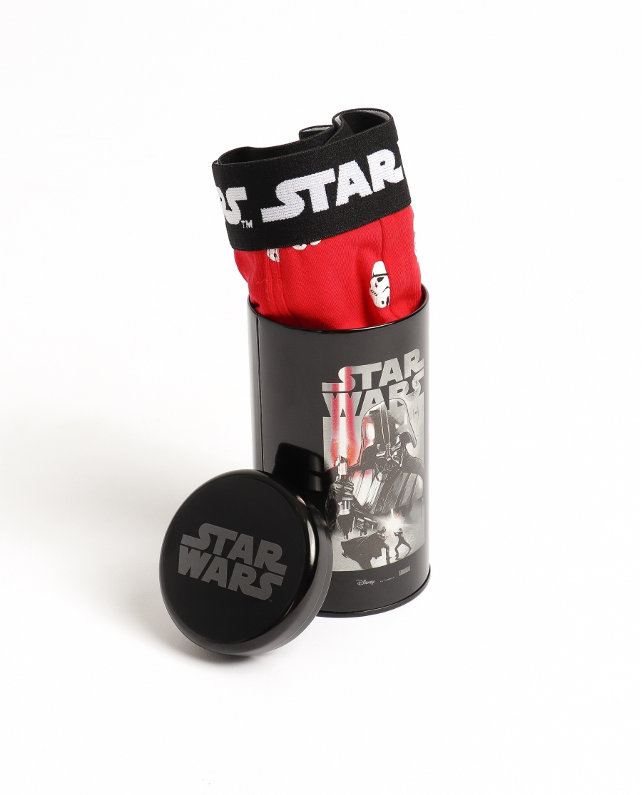STAR WARS Calzoncillo/Boxer Battle Bote Metal Regalo para Hombre ROJO