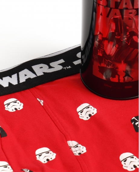 STAR WARS Calzoncillo/Boxer Battle Bote Metal Regalo para Hombre ROJO 2