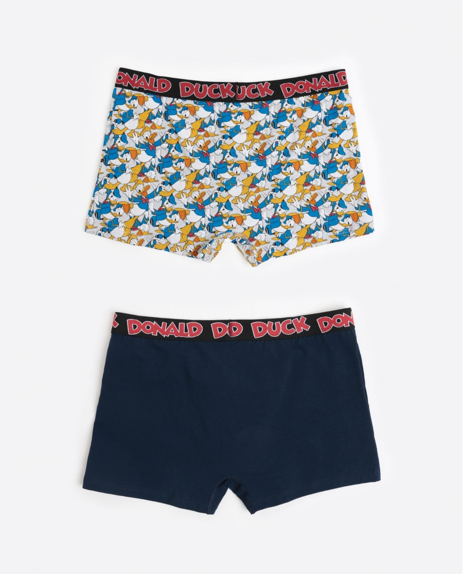 DISNEY Calzoncillo/Bóxer Big Donald para Hombre, (Caja de 2 unidades) PACK FANTASIA