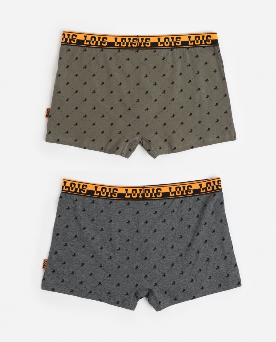 LOIS Calzoncillo/Bóxer Lux para Hombre, (Caja de 2 unidades) PACK FANTASIA
