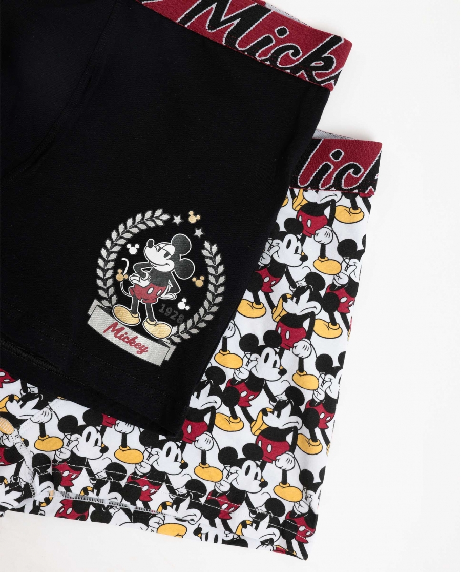 DISNEY Calzoncillo/Bóxer Mickey King para Hombre, (Caja de 2 unidades) PACK FANTASIA
