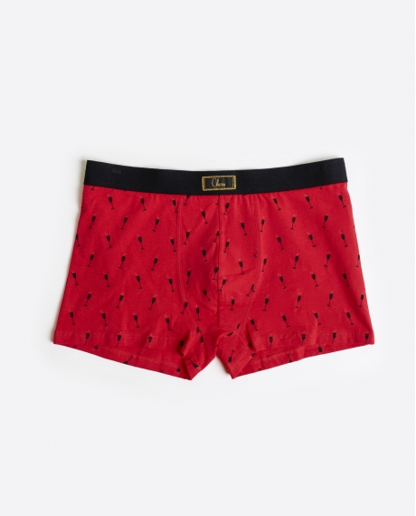 ADMAS Calzoncillo/Boxer Botella Cheers para Hombre ROJO