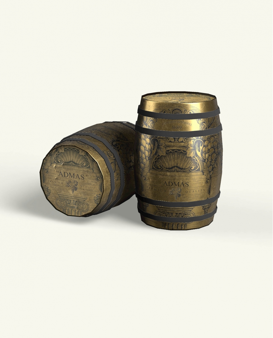 ADMAS Calzoncillo/Boxer Barril Wine para Hombre ROJO