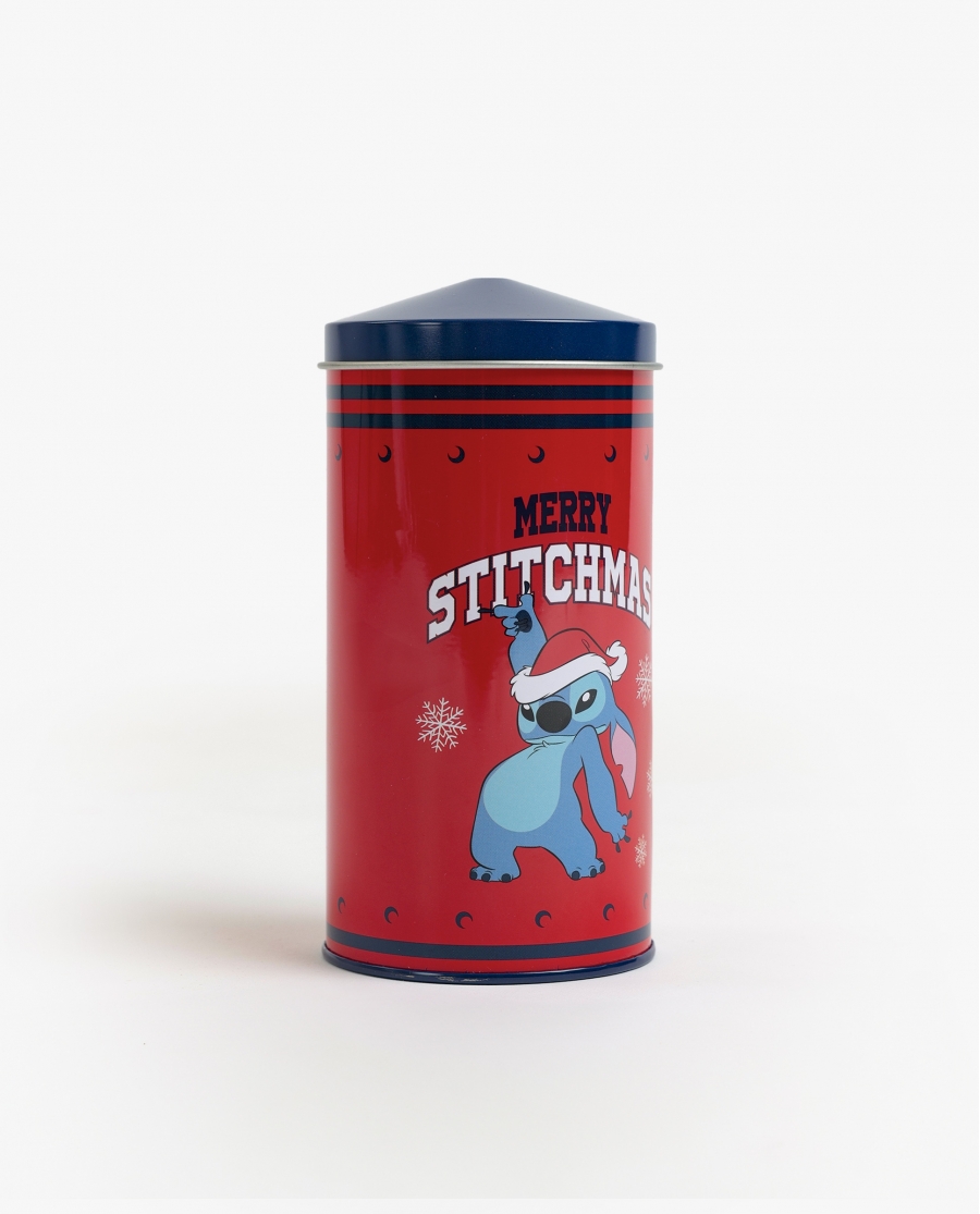 DISNEY Calzoncillo/Boxer Stitchmas Caja Metal Regalo para Hombre ROJO
