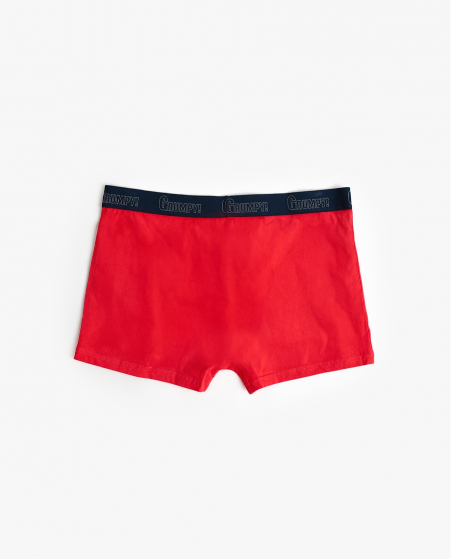 DISNEY Calzoncillo/Boxer Grumpy para Hombre, (Caja 12 unidades) ROJO