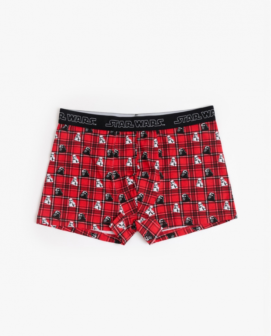 STAR WARS Calzoncillo/Boxer Punk Christmas Caja Regalo para Hombre ROJO