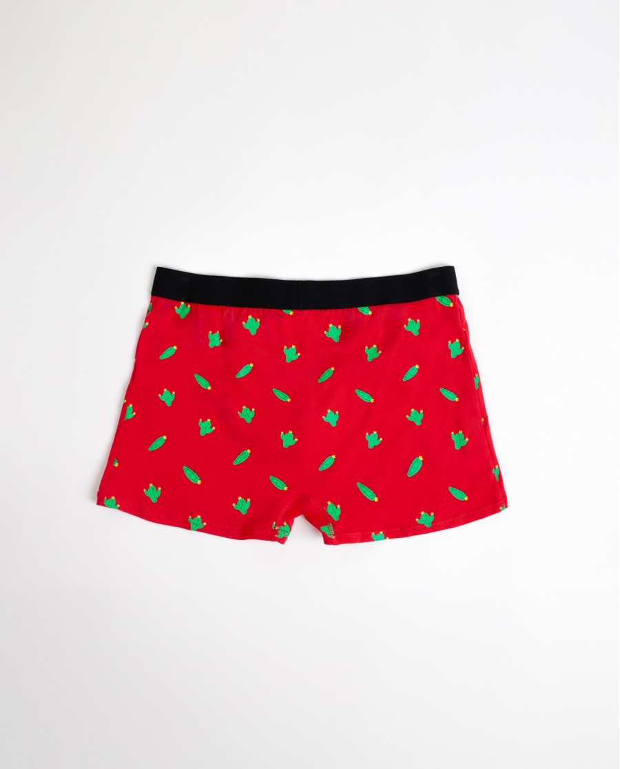 ADMAS Calzoncillo/Boxer Free Hugs para Hombre, (Caja 12 unidades) ROJO