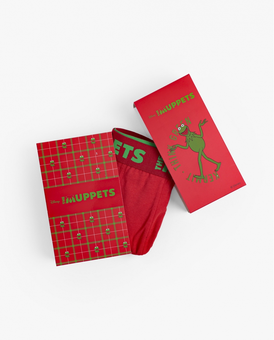 DISNEY Calzoncillo/Boxer Kermit Caja Regalo para Hombre ROJO
