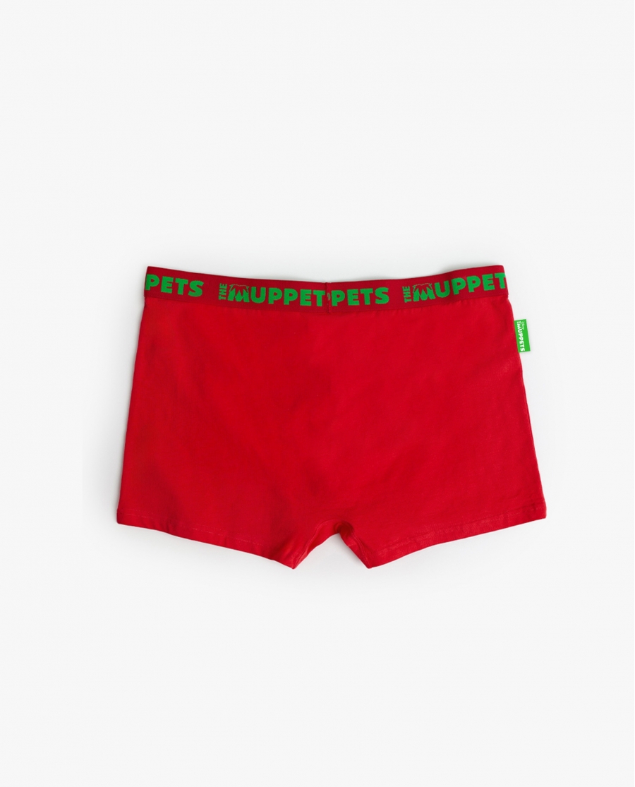 DISNEY Calzoncillo/Boxer Kermit Caja Regalo para Hombre, (Caja 12 unidades) ROJO