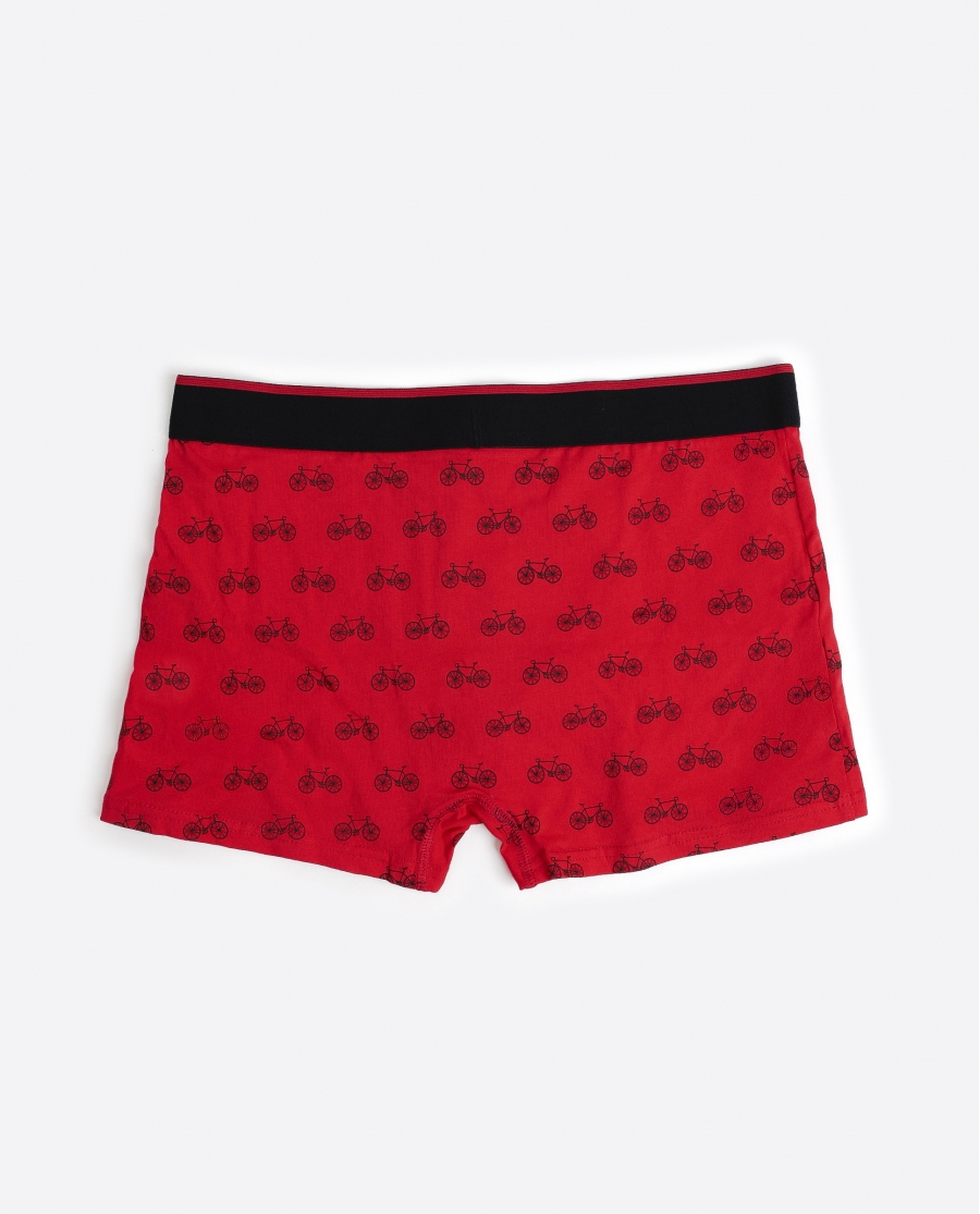 ANTONIO MIRO Calzoncillo/Boxer Bike World Caja Metal Regalo para Hombre, (Caja 12 unidades) ROJO