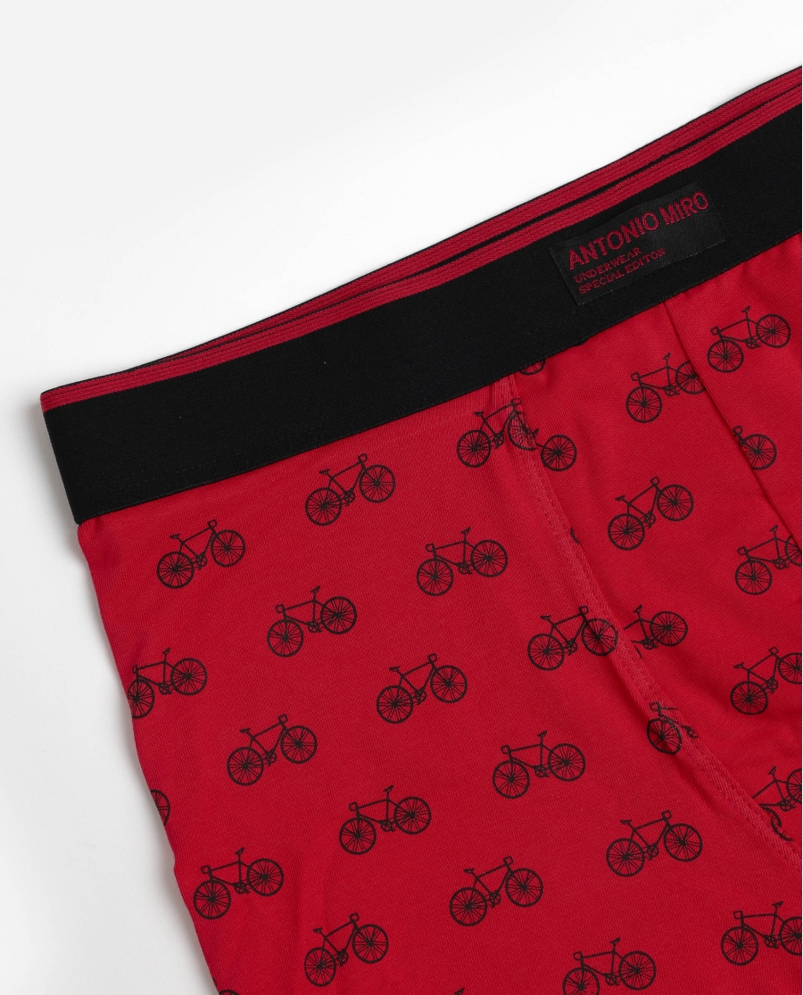 ANTONIO MIRO Calzoncillo/Boxer Bike World Caja Metal Regalo para Hombre, (Caja 12 unidades) ROJO