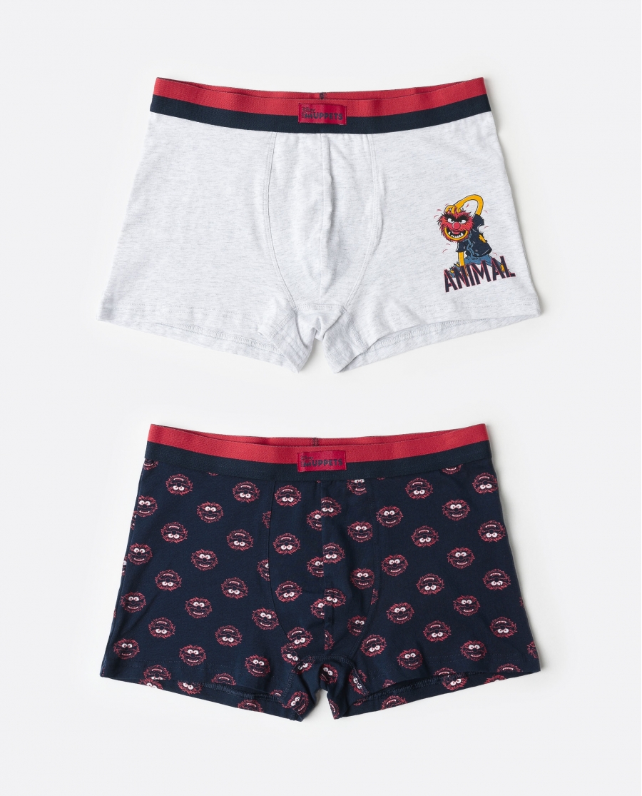 DISNEY MUPPETS Calzoncillo/Boxer Animal para Hombre, (Caja de 2 unidades) PACK FANTASIA