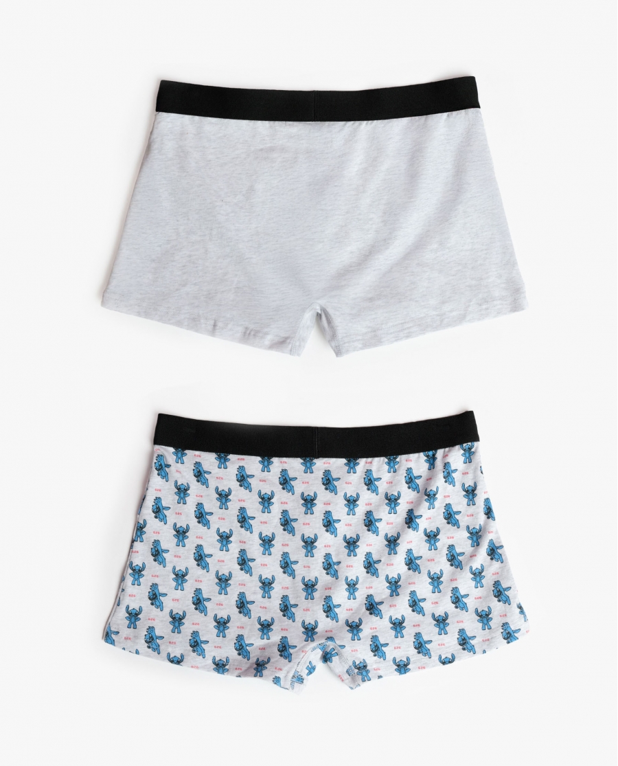 DISNEY Calzoncillo/Boxer Stitch Anime para Hombre, (Caja de 2 unidades) PACK FANTASIA