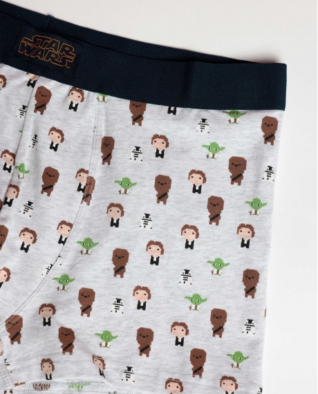 STAR WARS Calzoncillo/Boxer Pixel Wars para Hombre, (Caja de 2 unidades) PACK FANTASIA 2