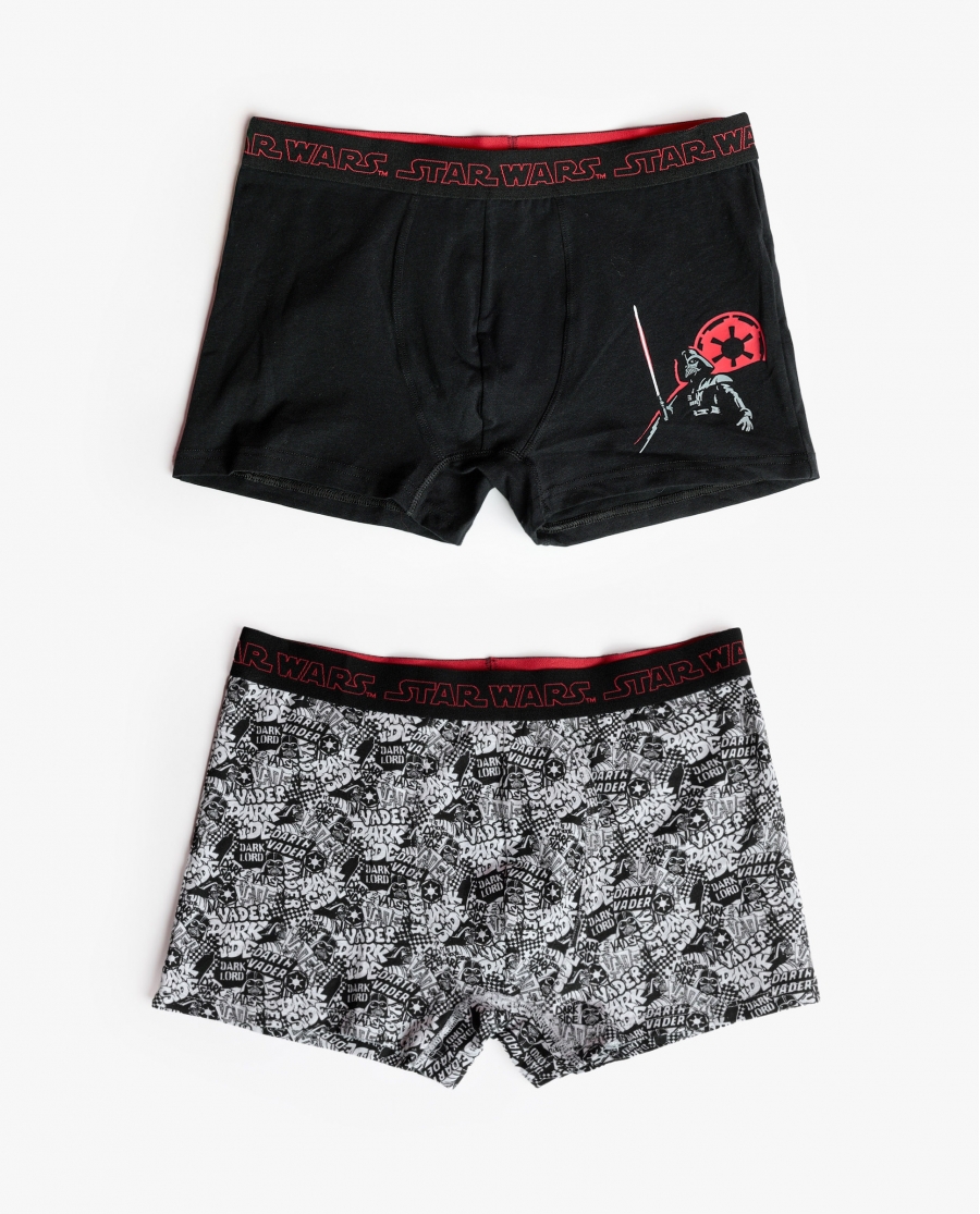 STAR WARS Calzoncillo/Boxer Darth Vader Graffiti  para Hombre, (Caja de 2 unidades) PACK FANTASIA