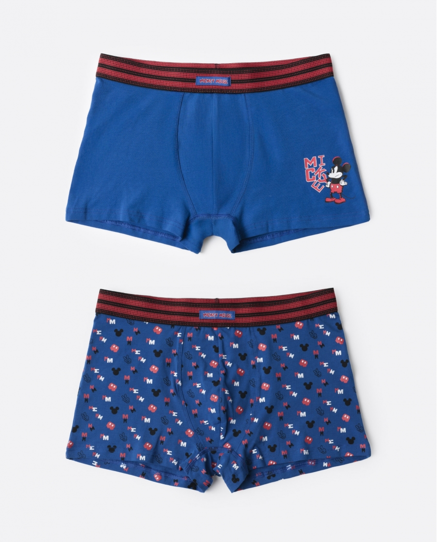 DISNEY Calzoncillo/Boxer Mickey What S Up para Hombre, (Caja de 2 unidades) PACK FANTASIA