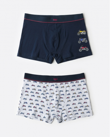 DIVER Calzoncillo/Boxer Race para Hombre, (Caja de 2 unidades) PACK FANTASIA