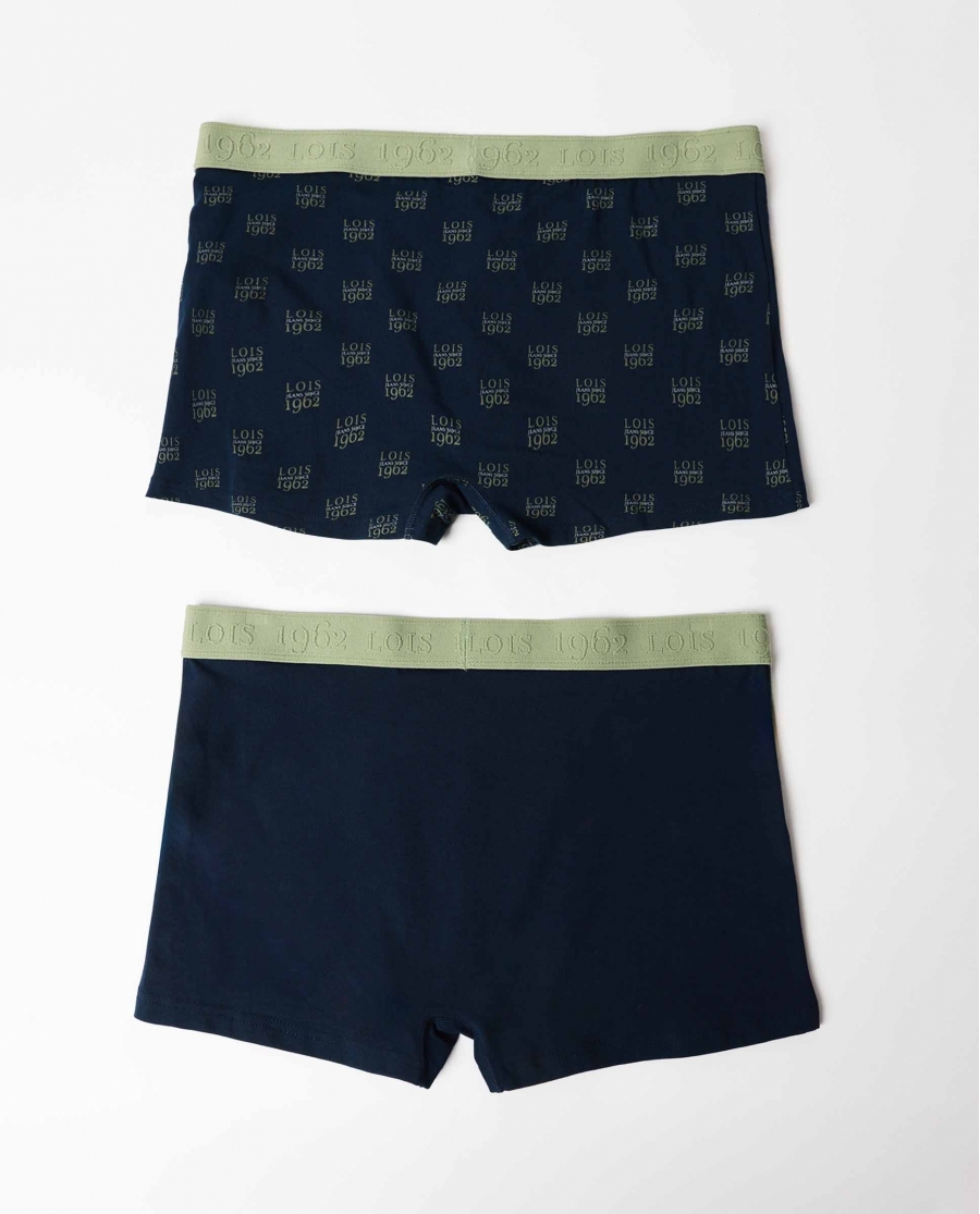 LOIS Calzoncillo/Boxer Escudo para Hombre, (Caja de 2 unidades) PACK FANTASIA