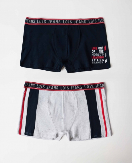 LOIS Calzoncillo/Boxer Leader para Hombre, (Caja de 2 unidades) PACK FANTASIA