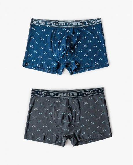 ANTONIO MIRO Calzoncillo/Boxer Camping para Hombre, (Caja de 2 unidades) PACK FANTASIA