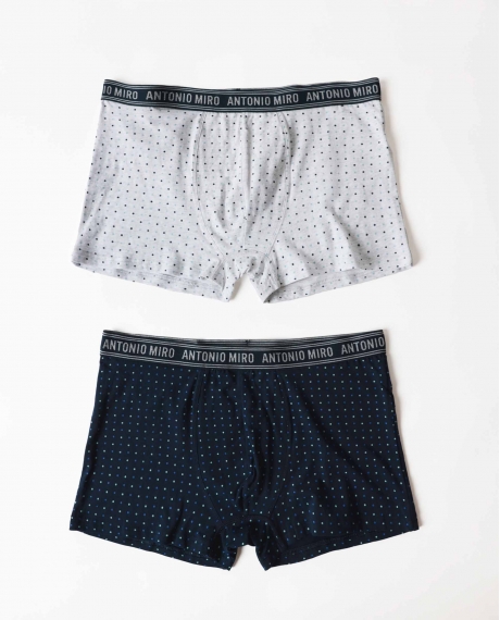 ANTONIO MIRO Calzoncillo/Boxer Dots para Hombre, (Caja de 2 unidades) PACK FANTASIA