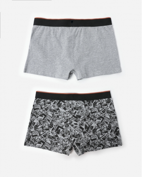 STAR WARS Calzoncillo/Boxer Comic B&W  para Hombre, (Caja de 2 unidades) PACK FANTASIA 2