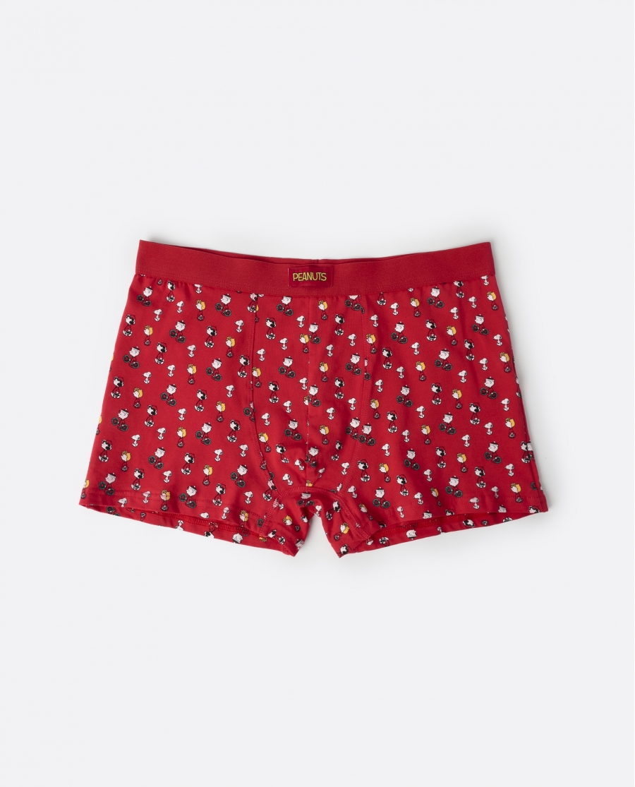 PEANUTS Calzoncillo/Boxer HoHo Mood para Hombre ROJO